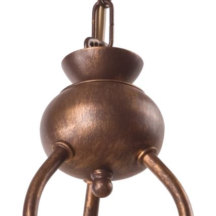 Brilagi - LED Luster na lancu ANTICO 3xE27/60W/230V bronca patina
