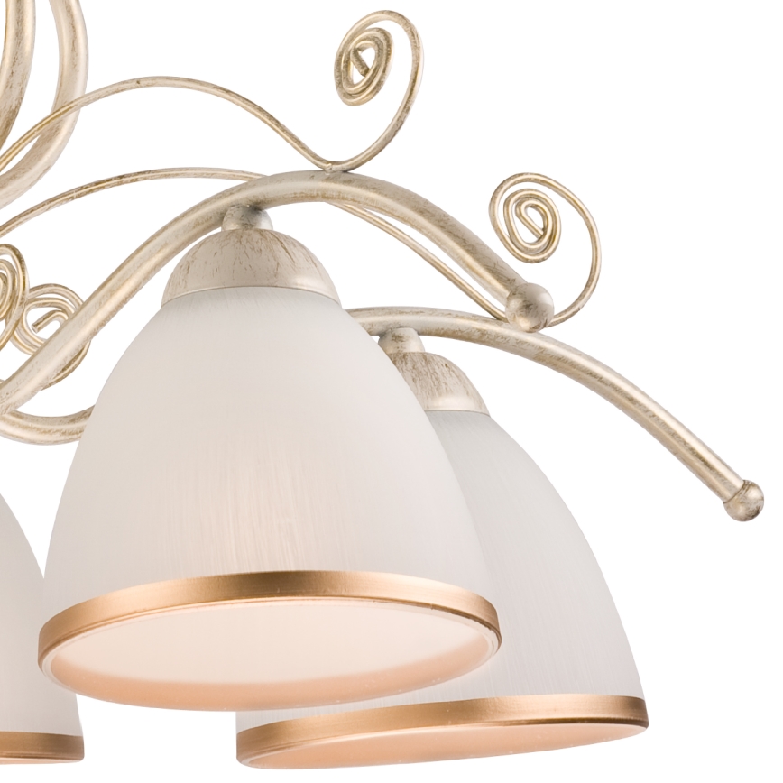 Brilagi - LED luster na lancu ANTICO 5xE27/60W/230V 3000K bijela patina
