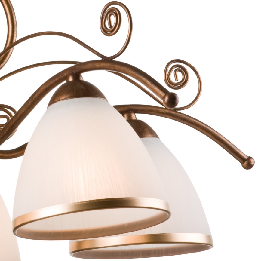 Brilagi - LED Luster na lancu ANTICO 5xE27/60W/230V bronca patina