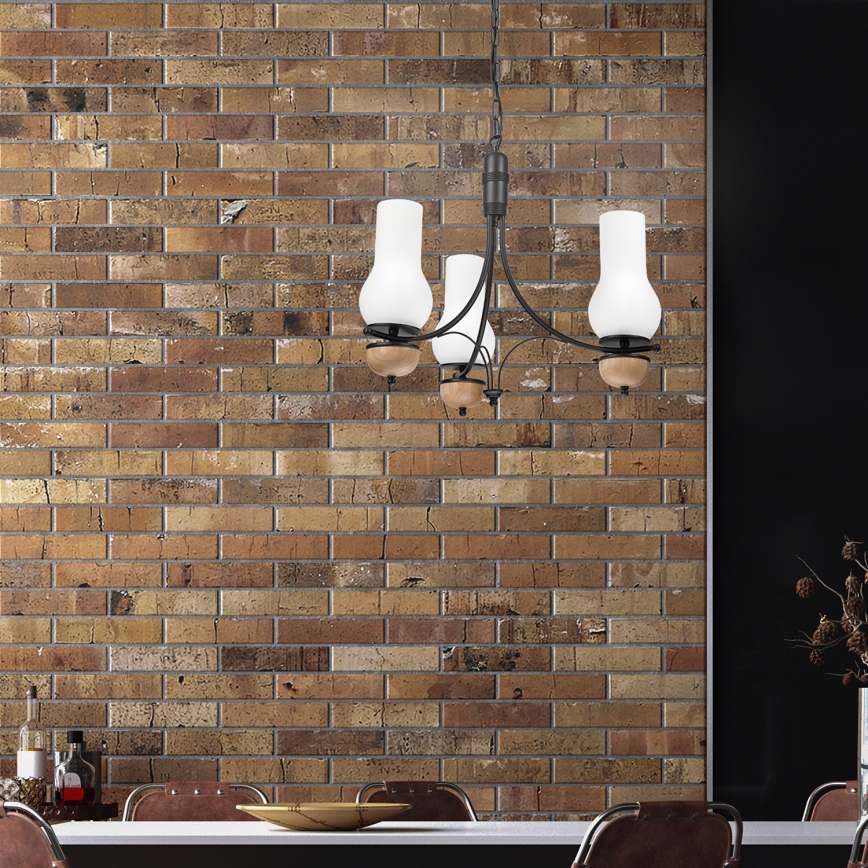 Brilagi - LED Luster na lancu COTTAGE 3xE14/40W/230V bukva/bijela