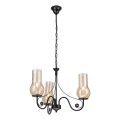 Brilagi - LED Luster na lancu COTTAGE 3xE14/40W/230V crna/smeđa