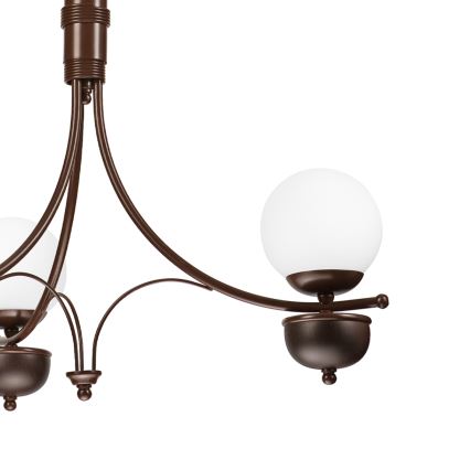 Brilagi - LED Luster na lancu COTTAGE 3xG9/40W/230V hrast/bijela