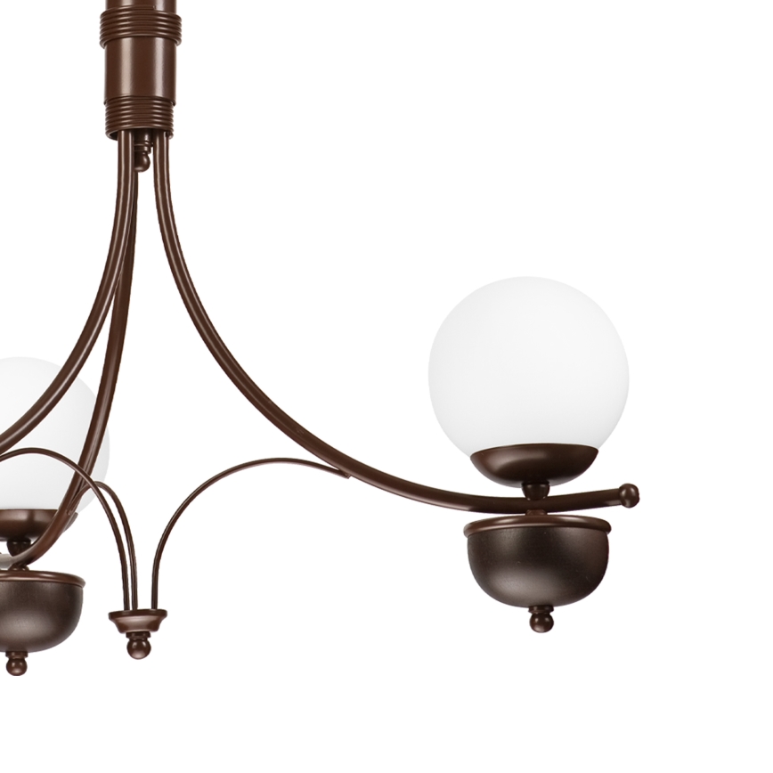 Brilagi - LED Luster na lancu COTTAGE 3xG9/40W/230V hrast/bijela