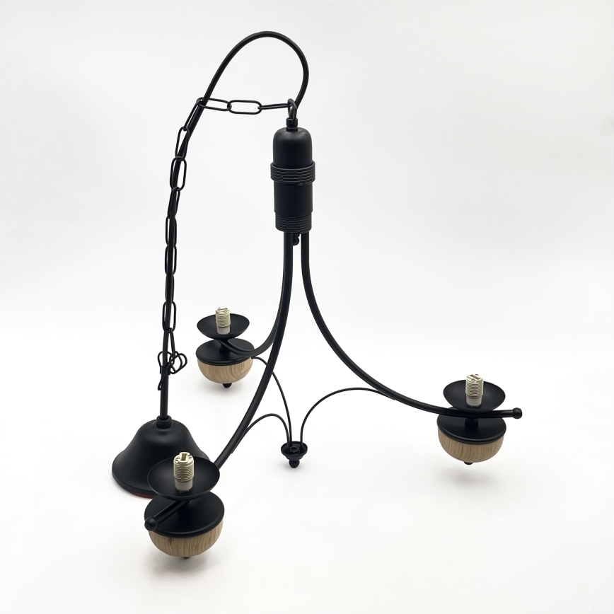 Brilagi - LED luster na lancu COTTAGE 3xG9/40W/230V hrast/bijela