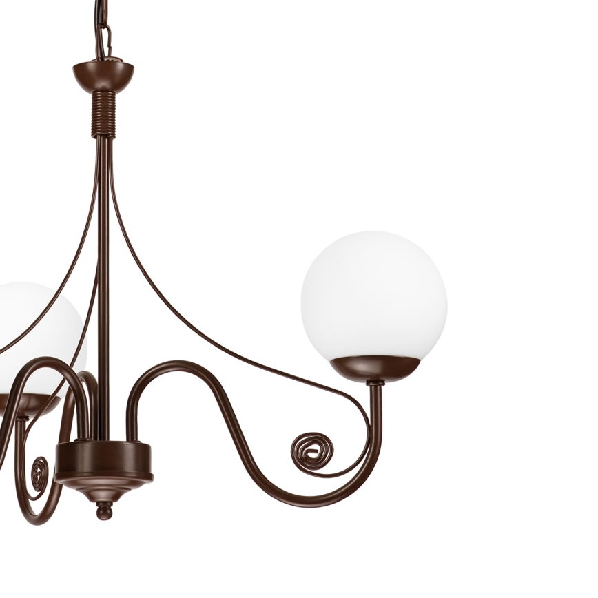 Brilagi - LED Luster na lancu COTTAGE 3xG9/40W/230V smeđa/bijela