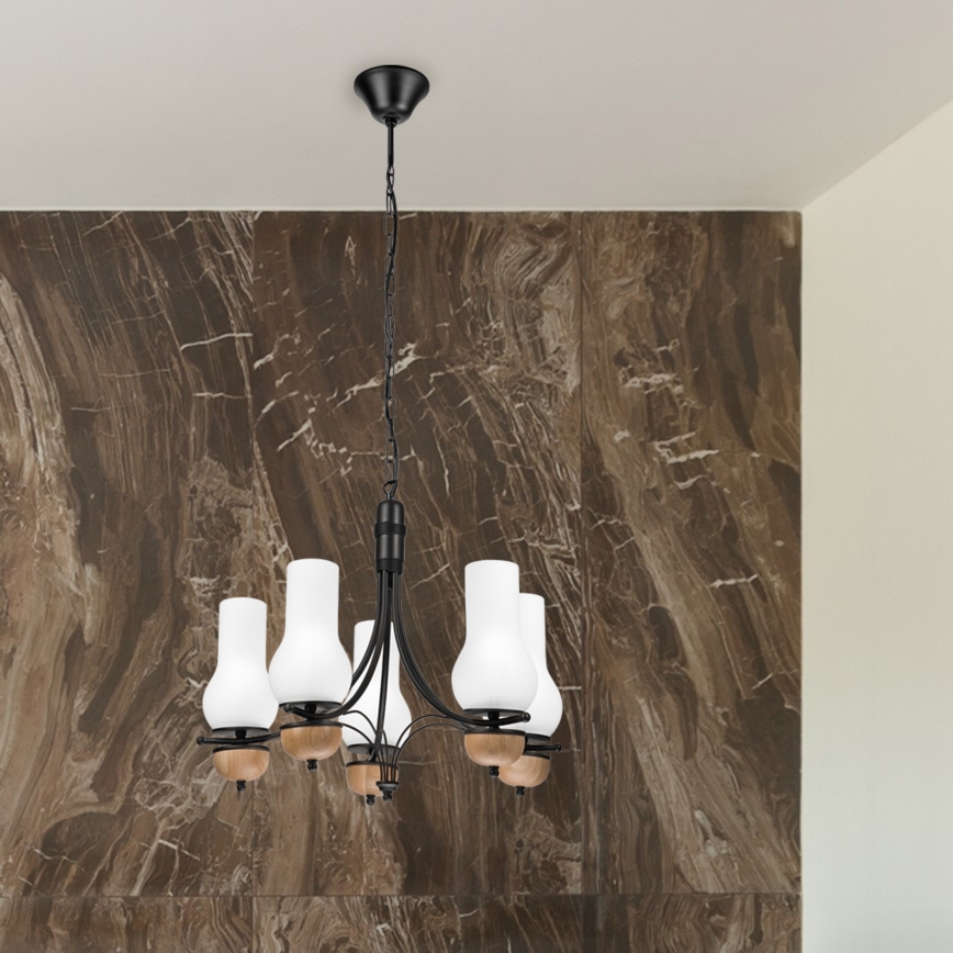 Brilagi - LED Luster na lancu COTTAGE 5xE14/40W/230V bukva/bijela