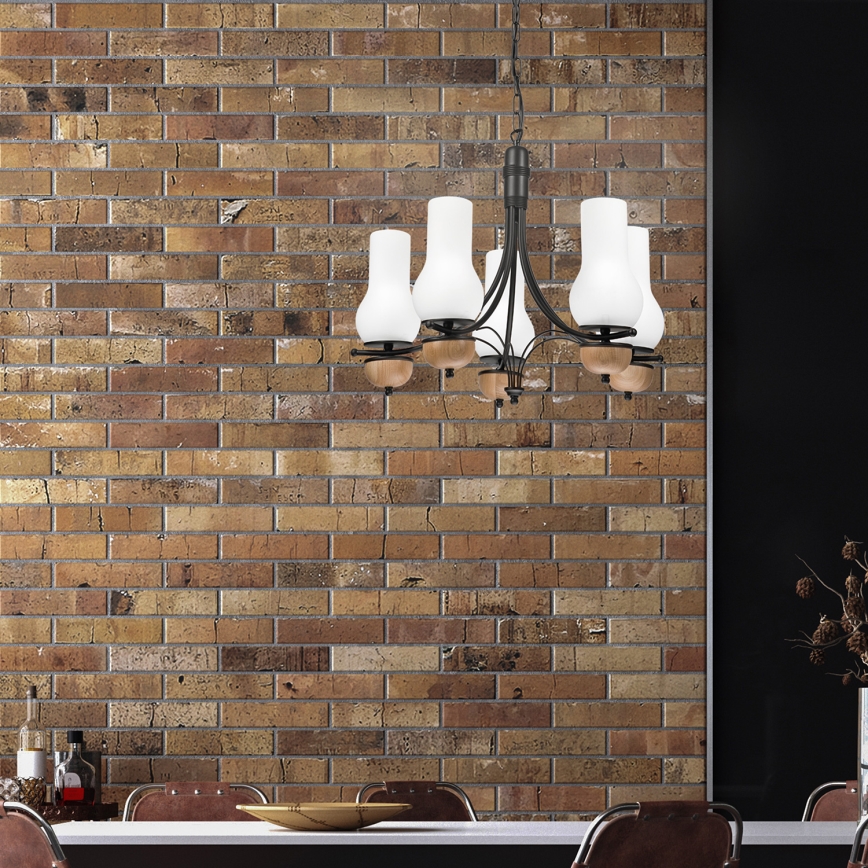 Brilagi - LED Luster na lancu COTTAGE 5xE14/40W/230V bukva/bijela