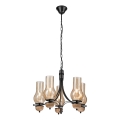 Brilagi - LED Luster na lancu COTTAGE 5xE14/40W/230V bukva/smeđa