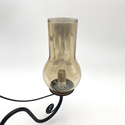 Brilagi - LED Luster na lancu COTTAGE 5xE14/40W/230V crna/smeđa