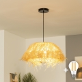 Brilagi - LED luster na lanku CERIA BOHO 1xE27/40W/230V Ø 40 cm rafija