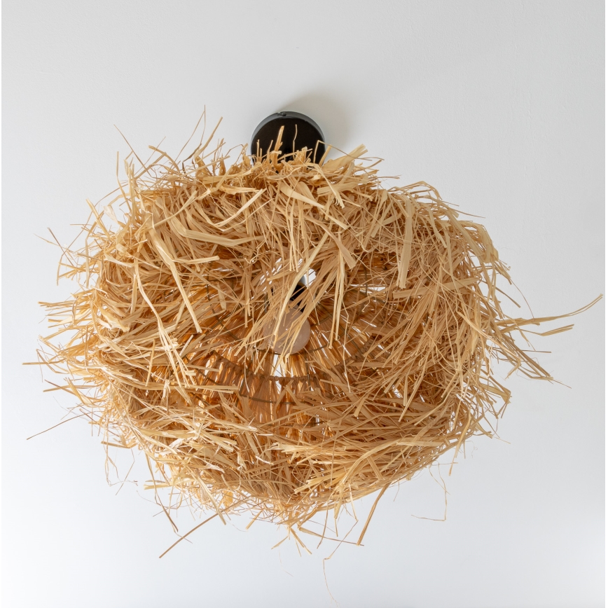 Brilagi - LED luster na lanku CERIA BOHO 1xE27/40W/230V Ø 40 cm rafija