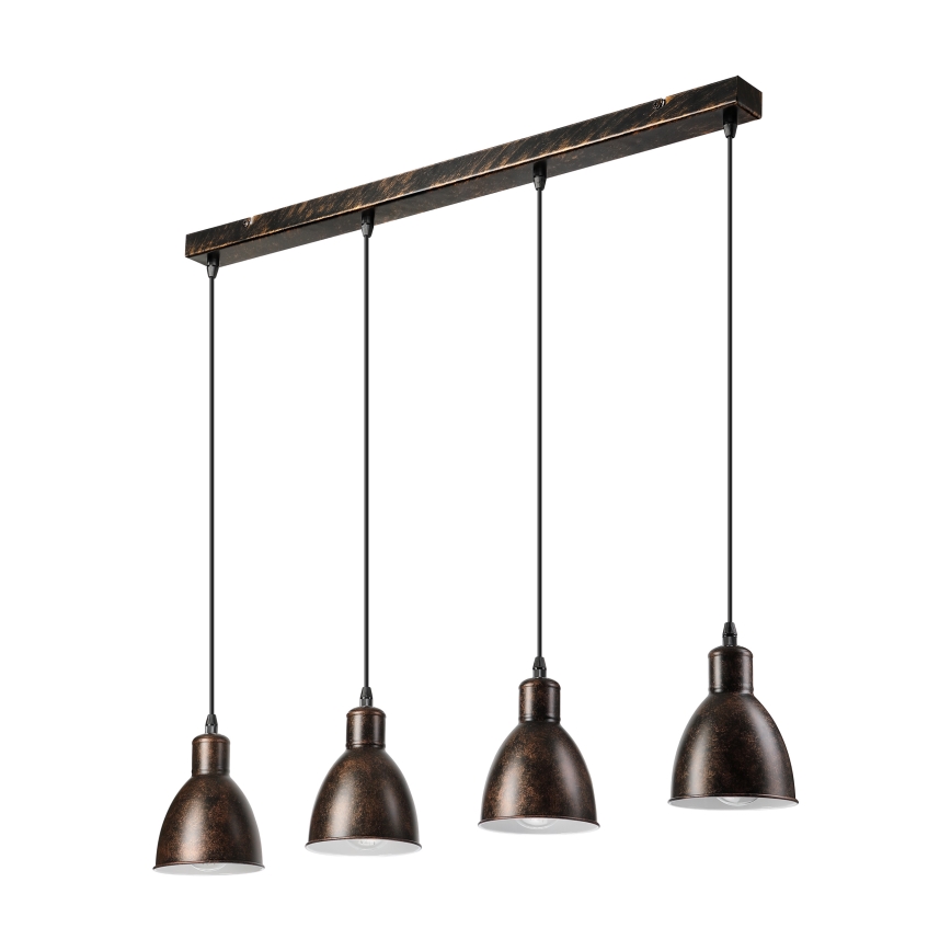 Brilagi - LED luster na lanku RIDDY 4xE27/60W/230V bakrena/patina