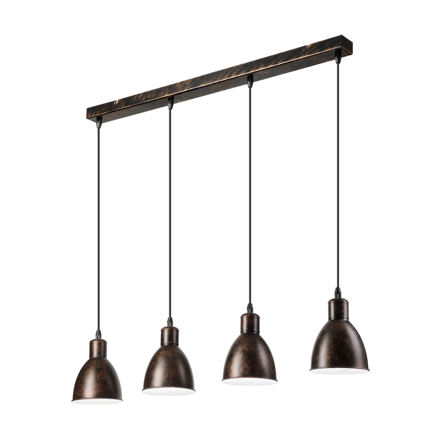 Brilagi - LED luster na lanku RIDDY 4xE27/60W/230V bakrena/patina