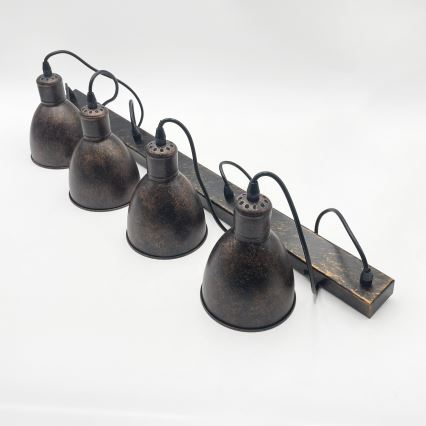 Brilagi - LED luster na lanku RIDDY 4xE27/60W/230V bakrena/patina