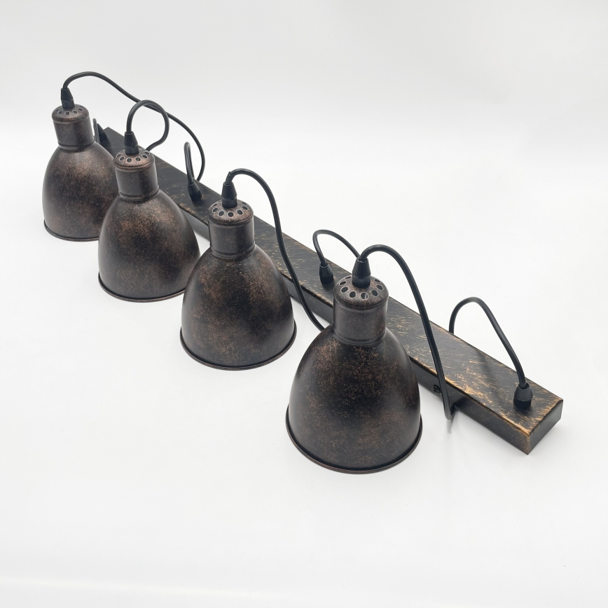 Brilagi - LED luster na lanku RIDDY 4xE27/60W/230V bakrena/patina