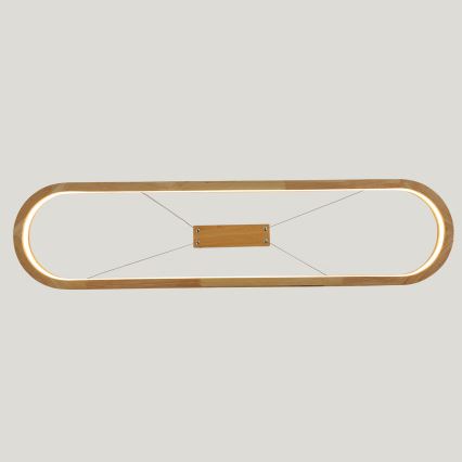 Brilagi - LED luster na lanku UMEA WOOD, LED 40W/230V, 90x22 cm, od kaučukovog drveta