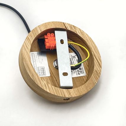 Brilagi - LED Luster na sajli ANTHONY 1xE27/60W/230V hrast/crna