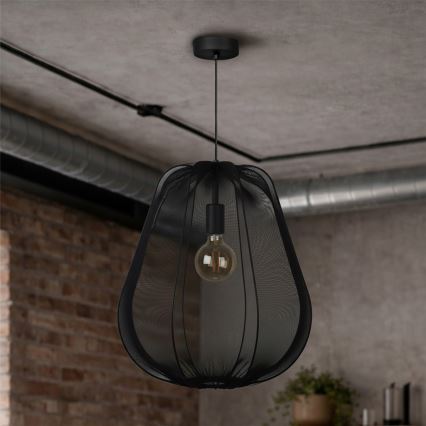 Brilagi - LED luster na sajli ARVEN 1xE27/8W/230V, promjer 37 cm, crni