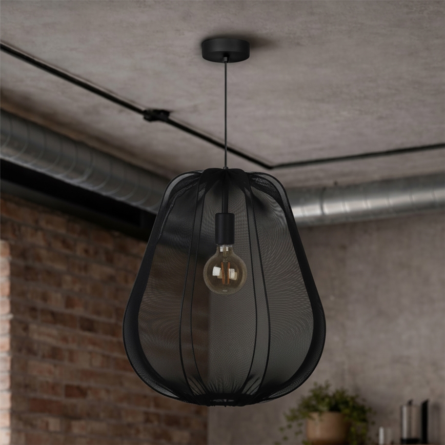 Brilagi - LED luster na sajli ARVEN 1xE27/8W/230V, promjer 37 cm, crni