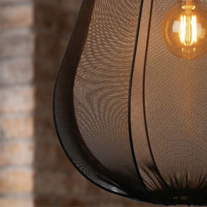 Brilagi - LED luster na sajli ARVEN 1xE27/8W/230V, promjer 37 cm, crni