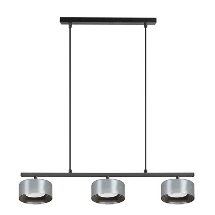 Brilagi - LED Luster na sajli AURA LUX 3xGX53/30W/230V crna/dimljena