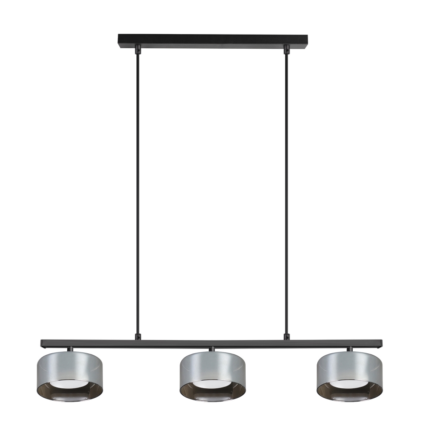 Brilagi - LED Luster na sajli AURA LUX 3xGX53/30W/230V crna/dimljena