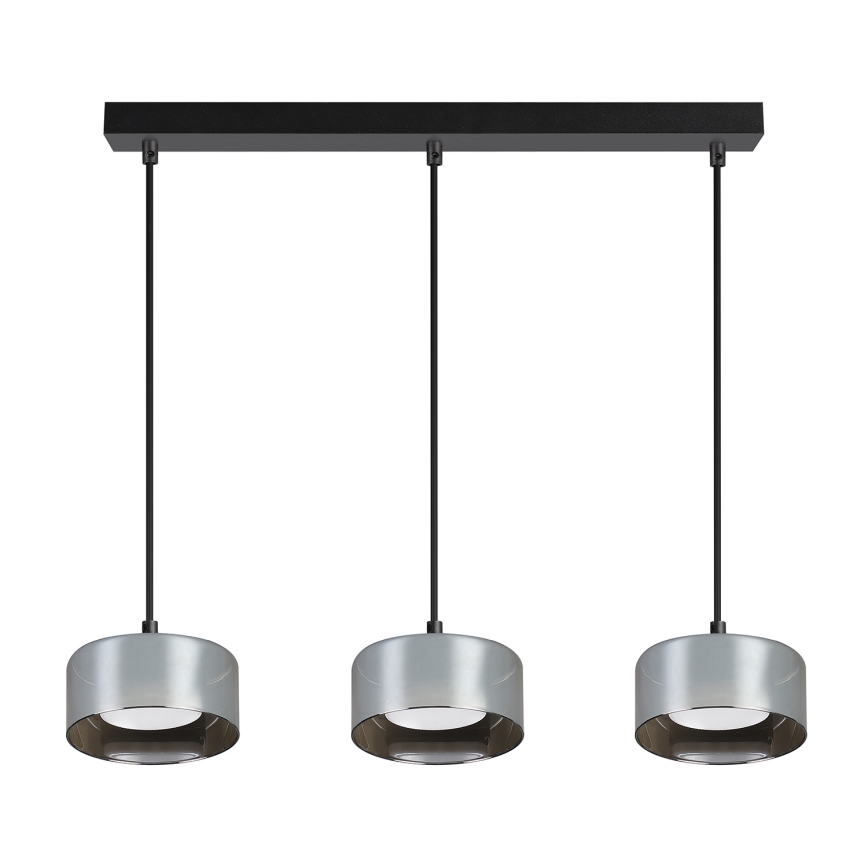 Brilagi - LED Luster na sajli AURA LUX 3xGX53/30W/230V crna/zadimljena