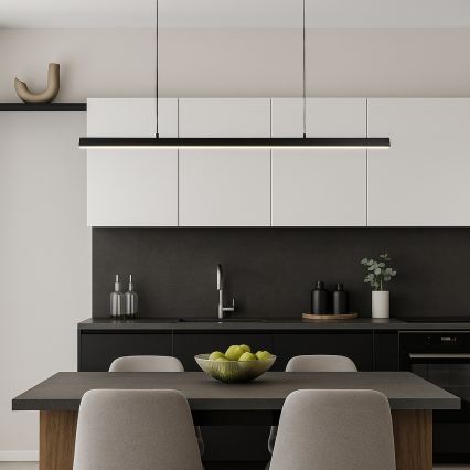 Brilagi - LED luster na sajli AXIS LED/30W/230V 120 cm crna