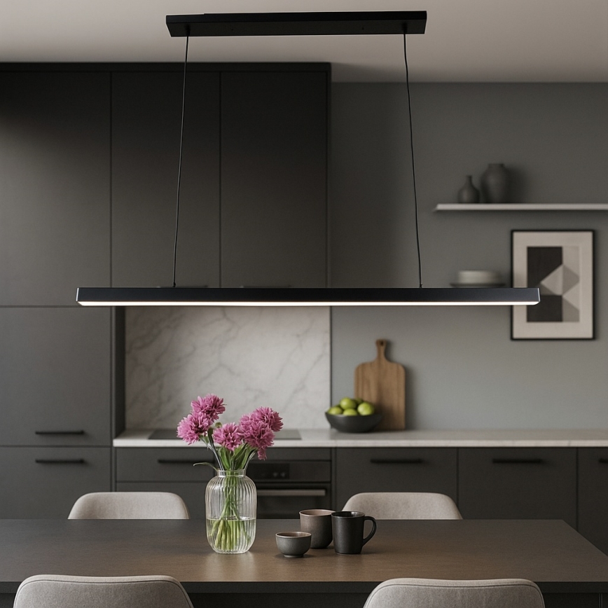 Brilagi - LED luster na sajli AXIS LED/30W/230V 120 cm crna