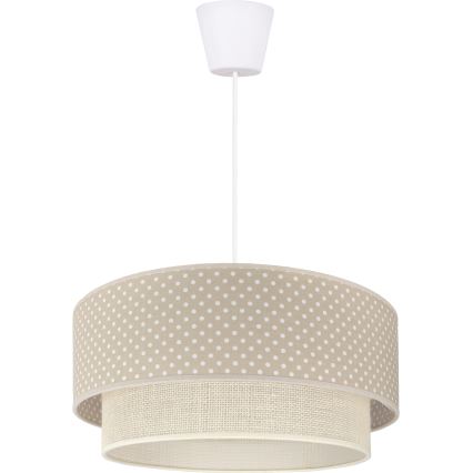 Brilagi - LED luster na kabelu BOHO BOBO 1xE27/10W/230V Ø 40 cm točkice bež/krem