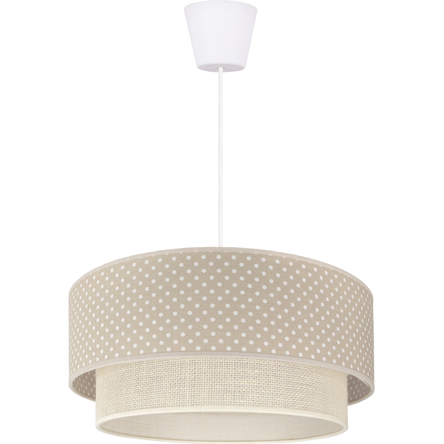 Brilagi - LED luster na kabelu BOHO BOBO 1xE27/10W/230V Ø 40 cm točkice bež/krem