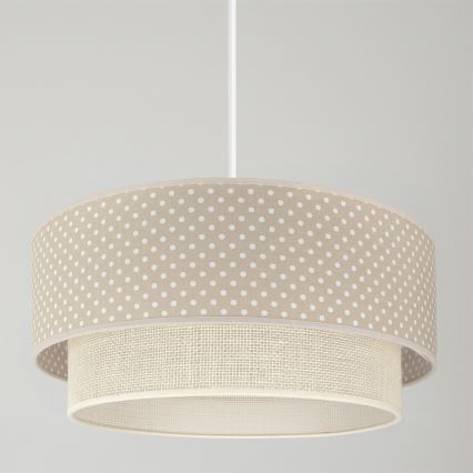 Brilagi - LED luster na kabelu BOHO BOBO 1xE27/10W/230V Ø 40 cm točkice bež/krem