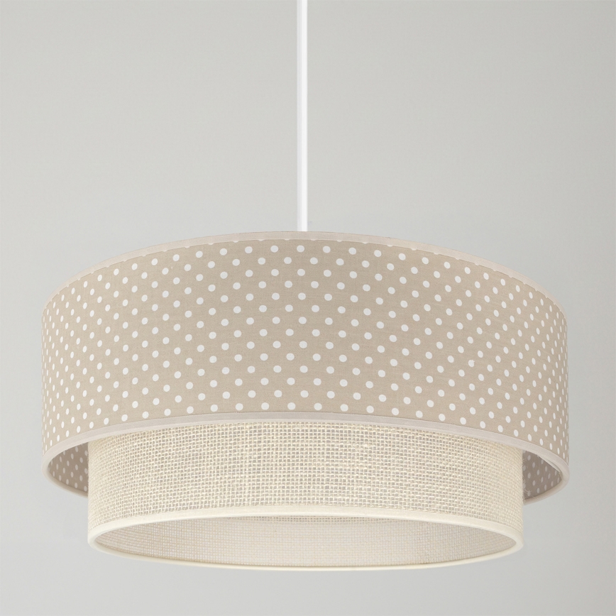 Brilagi - LED luster na kabelu BOHO BOBO 1xE27/10W/230V Ø 40 cm točkice bež/krem