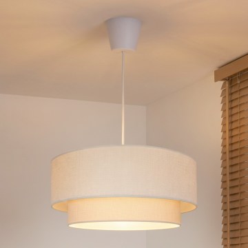 Brilagi - LED luster na sajli BOHO ECO 1xE27/10W/230V Ø 40 cm kremasta