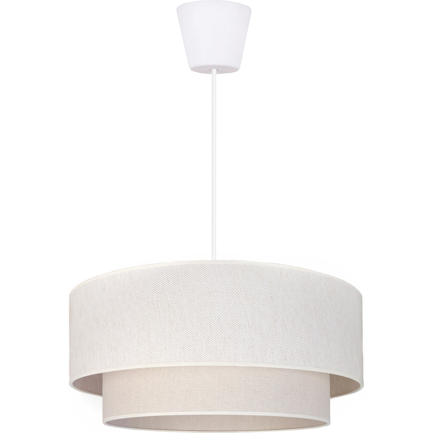 Brilagi - LED luster na sajli BOHO ECO 1xE27/10W/230V Ø 40 cm kremasta