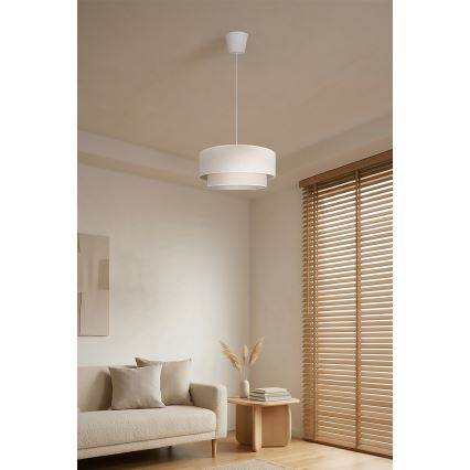 Brilagi - LED luster na sajli BOHO ECO 1xE27/10W/230V Ø 40 cm kremasta