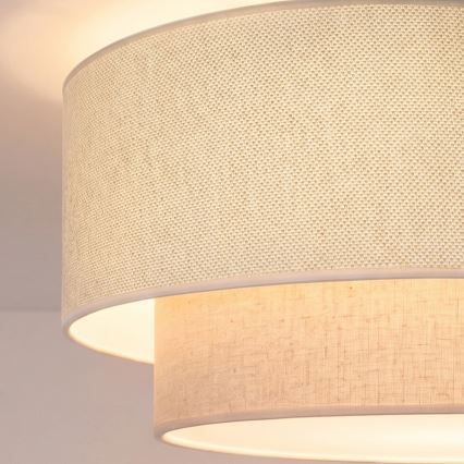 Brilagi - LED luster na sajli BOHO ECO 1xE27/10W/230V Ø 40 cm kremasta