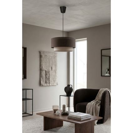 Brilagi - LED luster na sajli BOHO ECO 1xE27/10W/230V Ø 40 cm smeđa/krem