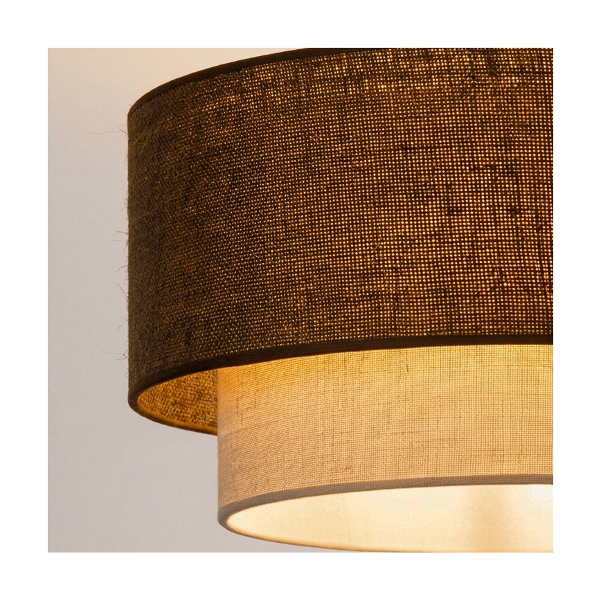 Brilagi - LED luster na sajli BOHO ECO 1xE27/10W/230V Ø 40 cm smeđa/krem
