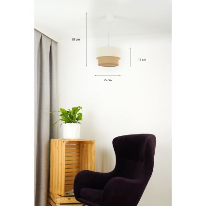Brilagi - LED Luster na sajli BOHO STYLE 1xE27/15W/230V pr. 25 cm