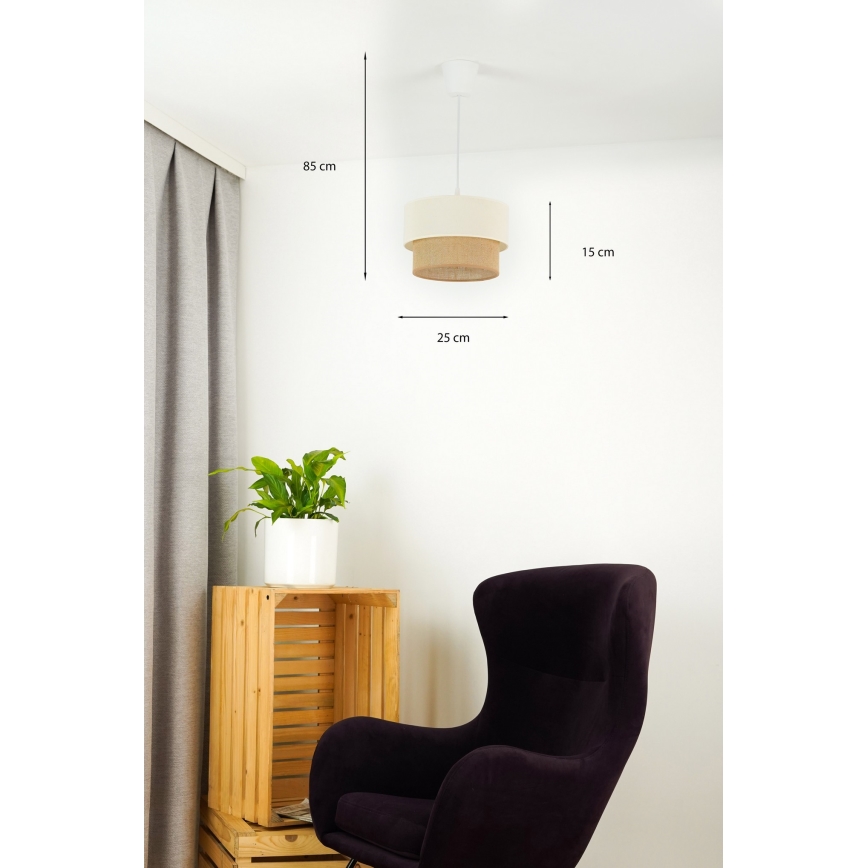 Brilagi - LED Luster na sajli BOHO STYLE 1xE27/15W/230V pr. 25 cm