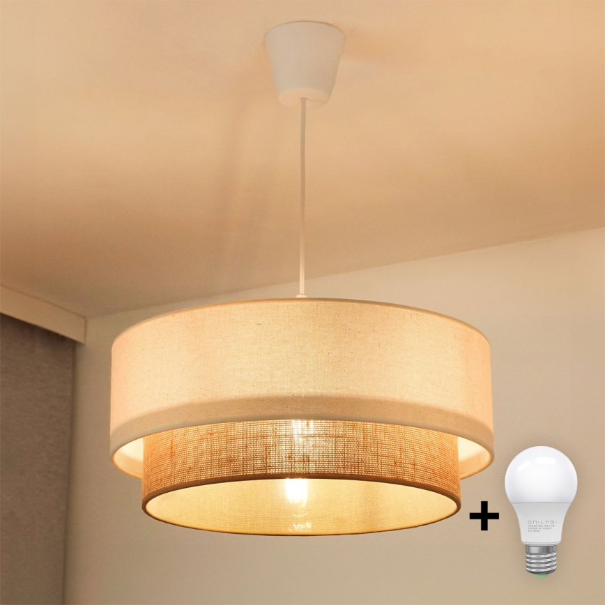 Brilagi - LED Luster na sajli BOHO STYLE 1xE27/15W/230V pr. 40 cm