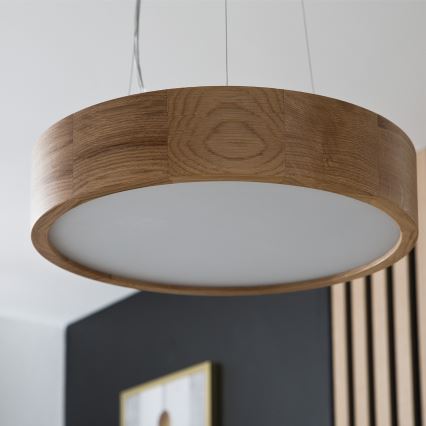 Brilagi - LED luster na sajli CARVALHO 2xE27/60W/230V hrast, promjer 37 cm