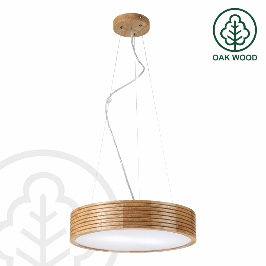 Brilagi - LED luster na sajli CARVALHO MODERN 2xE27/60W/230V hrast promjer 37,5 cm