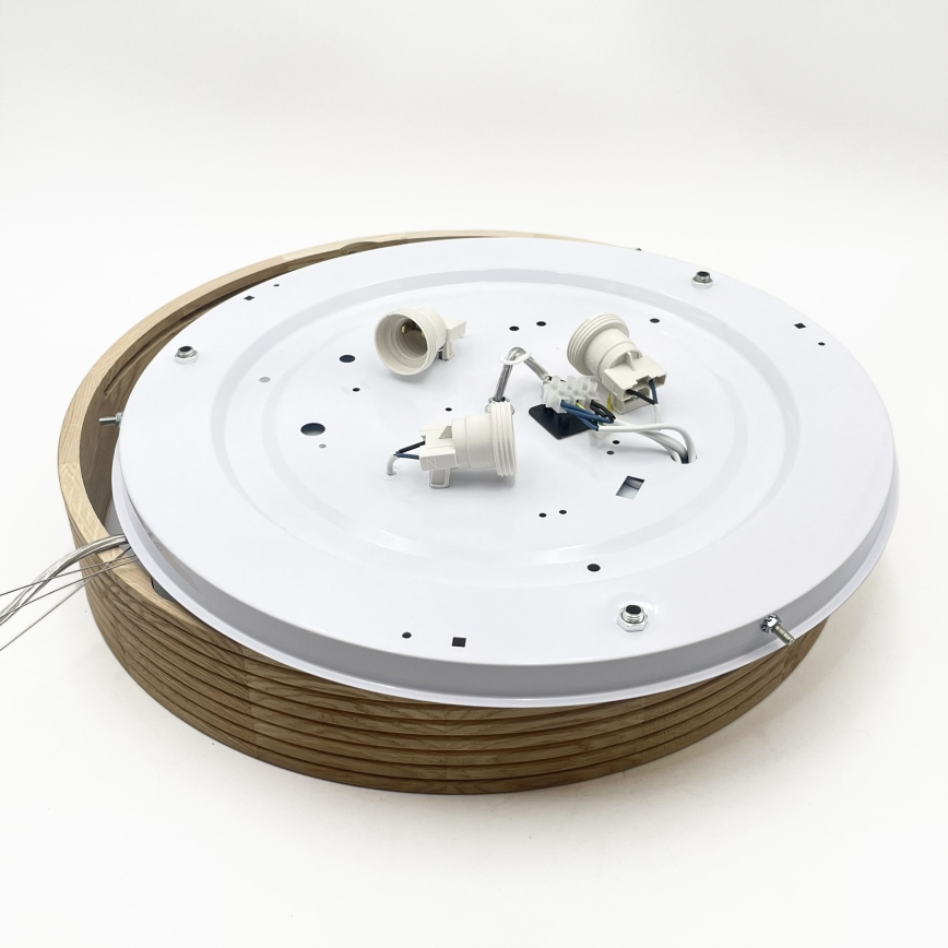 Brilagi - LED luster na sajli CARVALHO MODERN 3xE27/60W/230V hrast Ø 47,5 cm