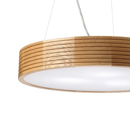Brilagi - LED luster na sajli CARVALHO MODERN 3xE27/60W/230V hrast Ø 47,5 cm