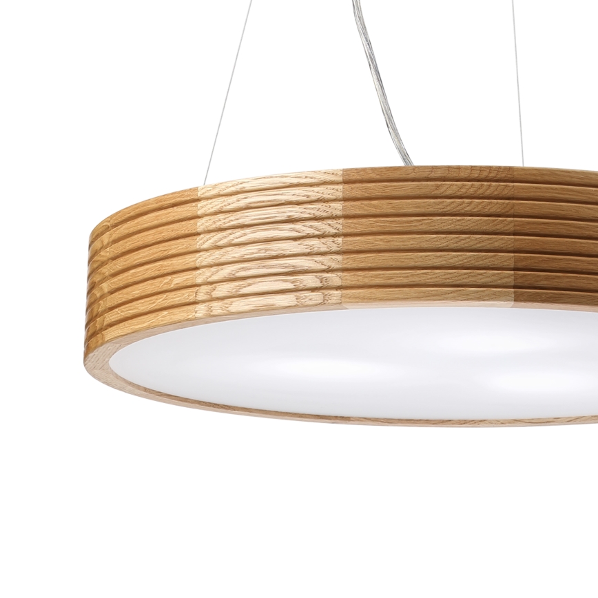 Brilagi - LED luster na sajli CARVALHO MODERN 3xE27/60W/230V hrast Ø 47,5 cm