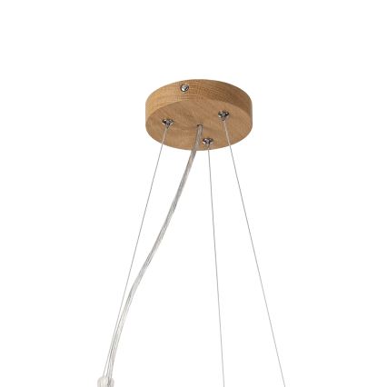 Brilagi - LED luster na sajli CARVALHO MODERN 3xE27/60W/230V hrast Ø 47,5 cm