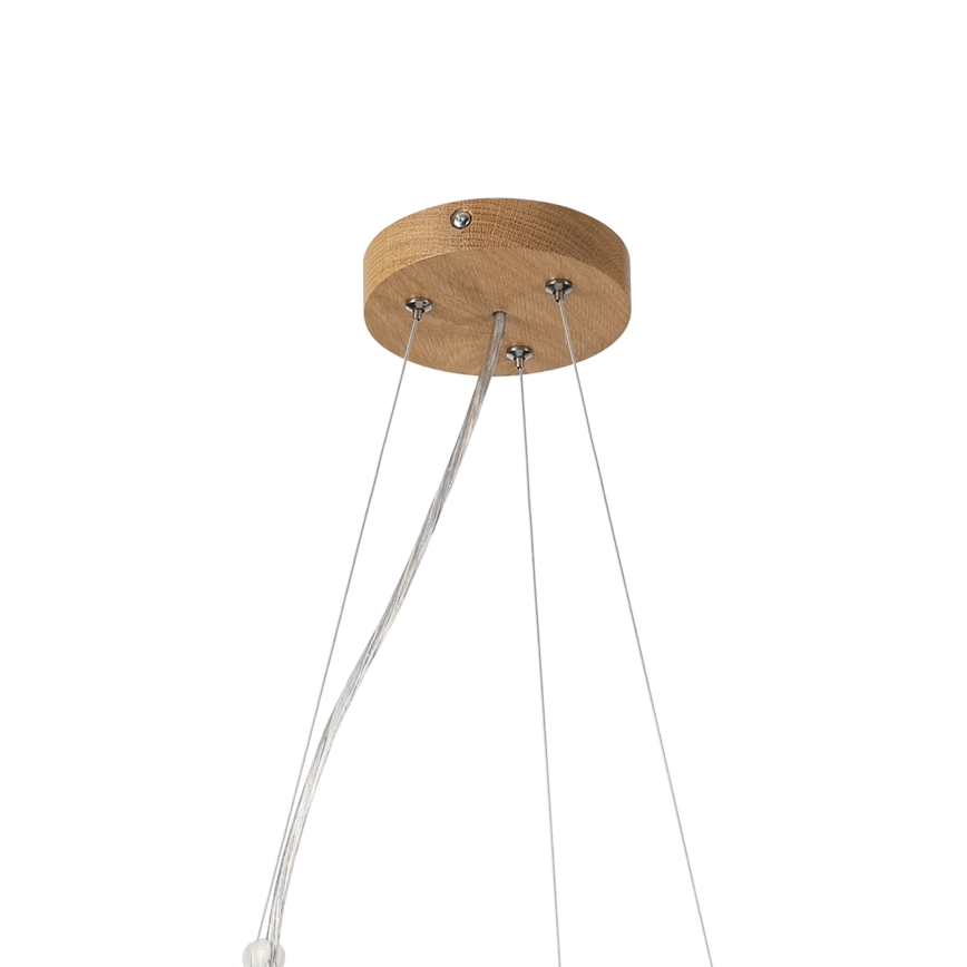 Brilagi - LED luster na sajli CARVALHO MODERN 3xE27/60W/230V hrast Ø 47,5 cm