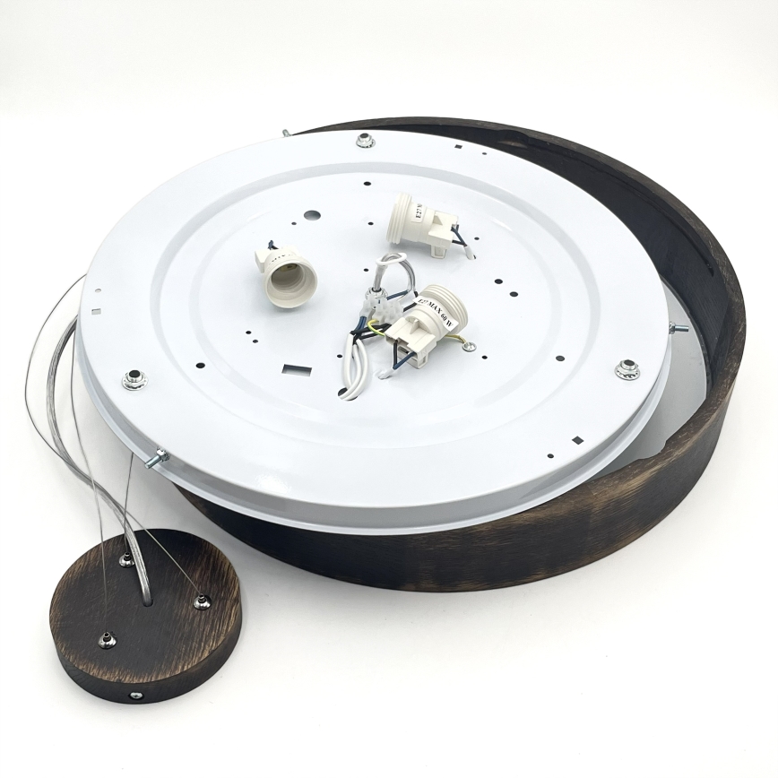 Brilagi - LED luster na sajli CARVALHO SMOKEY 3xE27/60W/230V hrast promjer 47,5 cm